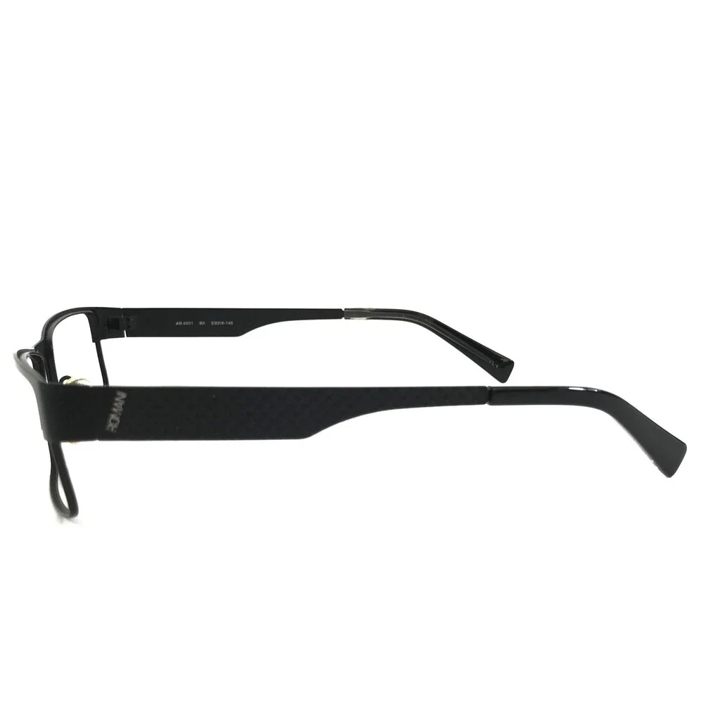 Alberto Romani Eyeglasses Frames AR4001 BK Matte Black Rectangle 53-18-140